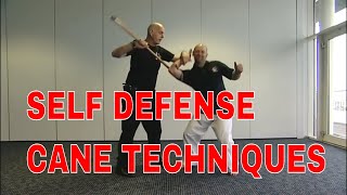 SELF DEFENSE CANE TECHNIQUES Masterclass [upl. by Rakabuba388]