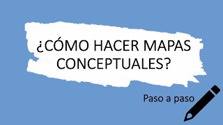 Cómo hacer un mapa conceptual [upl. by Awe]