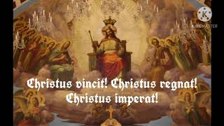 Christus vincit with lyrics [upl. by Ivo]