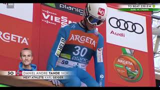 Daniel Andre Tandes brutaler Sturz in Planica [upl. by Weiner]