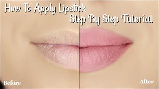 How To Apply Lipstick Tutorial  5 Easy Steps  Liquid Lipstick [upl. by Penelope]