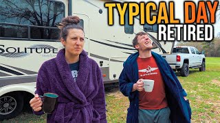 Full Time RV Living as Retired Millennials Didnt Expect This [upl. by Arammat]