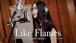 MindaRyn  Like Flames English version  Lyric Video [upl. by Liscomb]