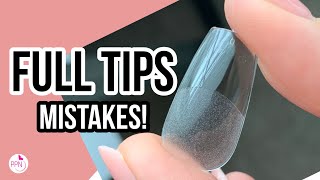 5 Common Full Coverage Nail Tips Mistakes  Soft Gel Extensions [upl. by Adnorrehs924]