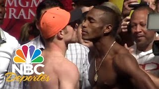 Canelo vs Lara Pesaje  Boxeo  NBC Deportes [upl. by Milewski]