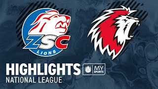 ZSC Lions vs Lausanne 50  Highlights National League l PlayoffViertelfinal Spiel 2 11 [upl. by Sisto173]