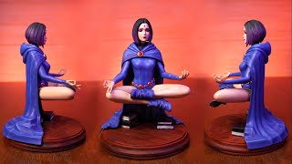 How to Paint 3D Resin Prints  Raven from Teen Titans [upl. by Hadihsar65]