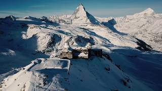 Zermatt by Drone 4K  Gornergrat amp Matterhorn Glacier Paradise [upl. by Doehne]