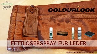 FETTFLECKEN UND ÖLFLECKEN IM LEDER Anleitung  COLOURLOCK [upl. by Sgninnej]