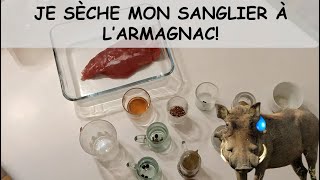 Faire de la viande de sanglier séchée [upl. by Rocray]