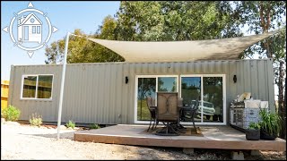 Modern 40 ft SHIPPING CONTAINER HOME w Gorgeous Interior [upl. by Schroeder]