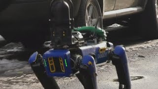 NYPD uses robot dog during police operation [upl. by Eimaj571]