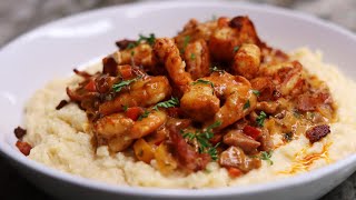 The Secret To Make The BEST Cajun Shrimp and Grits 🔥 Shrimp and Grits Recipe [upl. by Mccallum]