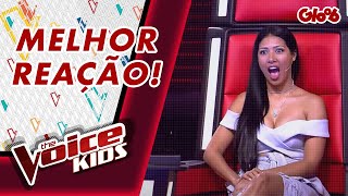 SIMONE E SIMARIA SE EMPOLGAM PRA VIRAR A CADEIRA  THE VOICE KIDS  Mundo Gloob [upl. by Aivalf]