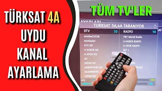 Türksat 4A Uydu Kanal Ayarlama KURULUM 2022 En Güncel [upl. by Coumas]