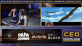 CEO 2022 GUILTY GEAR STRIVE GRAND FINALS  INTEL RAZZO vs VIZIO JONATHAN TENE [upl. by Felic]