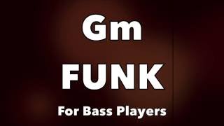 Funk Bass Backing Track Gm [upl. by Bergeman]