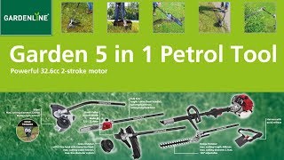 Quick Start Guide  ALDI Gardenline 5 in 1 Petrol Multi Tool [upl. by Rolanda904]