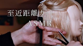 【ASMR音フェチ】現役美容師の1時間耐久至近距離ヘアカットASMR【ハサミ】【声なしNo Talking】【hair cut】【sleepy】【睡眠】【作業用】 [upl. by Cordy]