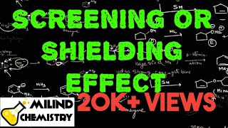 Screening Or Shielding Effect  Periodic Properties  Class 11  Milind Sir [upl. by Adla509]