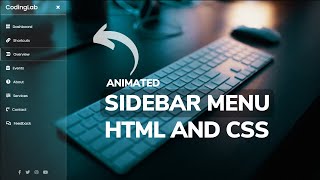 How to Create Sidebar in HTML and CSS [upl. by Ezri]