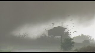 Tornado destroys house [upl. by Llesram]