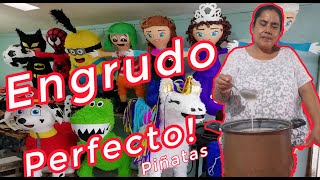 Como HACER ENGRUDO Para PIÑATAS Paso a Paso Fácil Y Rápido [upl. by Lumpkin]