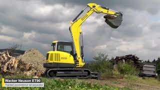 Wacker Neuson ET90 Excavator In Action [upl. by Ettevroc]