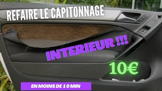 refaire un capitonnage facilement [upl. by Arondell]