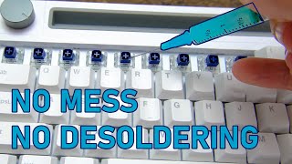 Lubing an entire keyboard in 5 minutes NO MESS [upl. by Rosalinde]