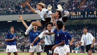 Itália 1x1 Argentina 3x4 03071990  Semifinal Copa de 1990 [upl. by Htez]