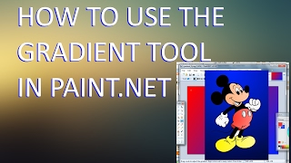 How to use the Gradient Tool in PaintNet [upl. by Siednarb]