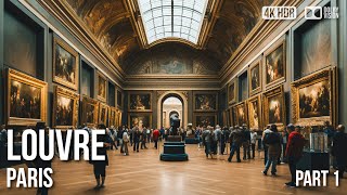 Louvre Museum Paris  Mona Lisa  Walking Tour  4K 🇫🇷 [upl. by Ahrat]