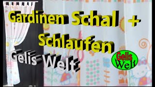 DIY einfachen Schlaufen Schal Gardine selber nähen [upl. by Keon]