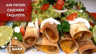 Air Fryer Chicken Taquitos Recipe [upl. by Ydak881]