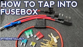 HOW TO SAFELY TAP INTO THE CAR FUSEBOX [upl. by Adna365]