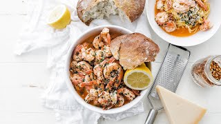 Italian Shrimp Scampi Recipe » Perfect Easy Meal for Guests and Family [upl. by Aratal]