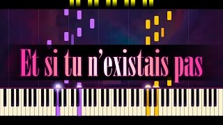 Et si tu nexistais pas Piano  JOE DASSIN [upl. by Ezekiel521]