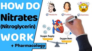 How Do Nitrates Work Nitroglycerin [upl. by Leola]