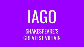 Iago Shakespeare’s Greatest Villain [upl. by Watters]