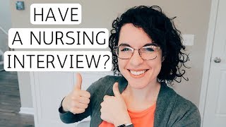 NURSING JOB INTERVIEW TIPS [upl. by Eatnhoj]