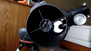 Celestron 114LCM collimation easier method [upl. by Trebled]