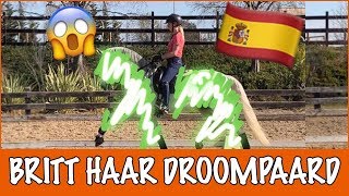 Britt ontmoet DROOMPAARD in Spanje PaardenpraatTV [upl. by Eannej14]