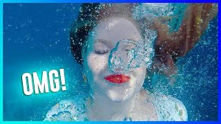 TESTING WATERPROOF MAKEUP UNDERWATER  NikkieTutorials [upl. by Jasmin558]