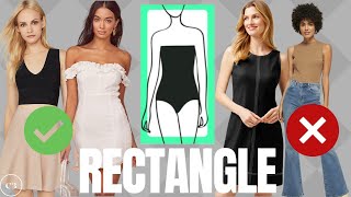 How to Dress a RECTANGLE Body Shape [upl. by Attalanta820]