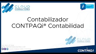 CONTPAQi CONTABILIDAD CONTABILIZADOR [upl. by Lyell770]