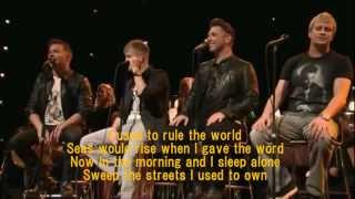 Westlife  Viva La Vida with Lyrics Live [upl. by Neisa303]