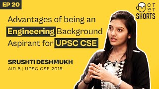 Advantages For Engineering Background Students in UPSC Preparation  IAS Srushti Deshmukh [upl. by Eugatnom]