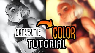 How to Use GRADIENT MAPS and LAYER MASKS to color [upl. by Ybreh]