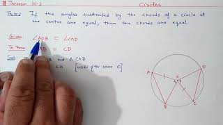 Chapter10 Theorem102 Circles  Ncert Maths Class 9  Cbse [upl. by Toney413]